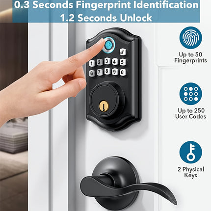 Smart Lock Deadbolt Keyless Entry view 4