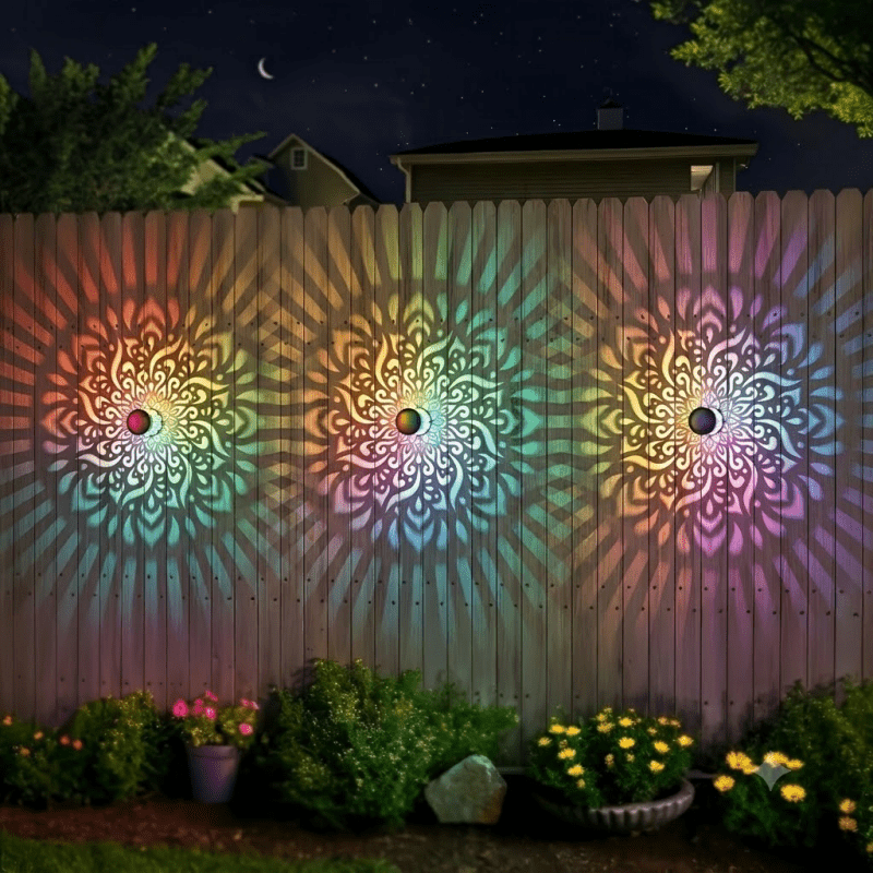 Solar Fence Lights view 2