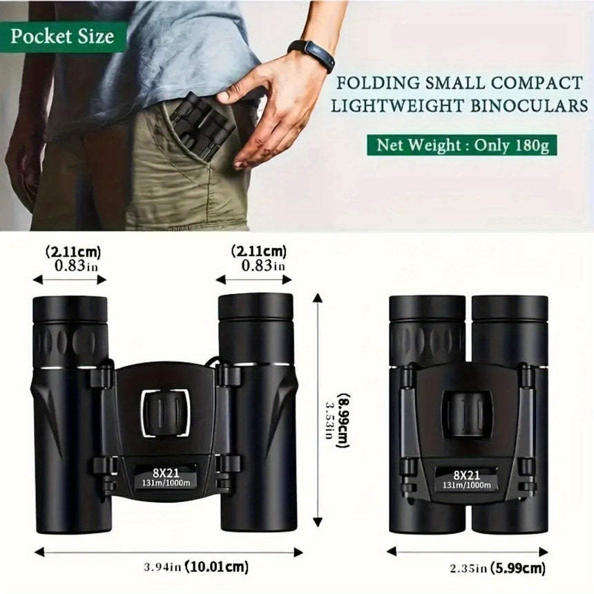 8X21 Mini Pocket Binoculars view 2
