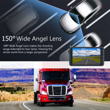 1080P HD Front and Cabin Dual-Camera Dash Cam
