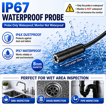 4.3-Inch Screen Endoscope Camera view 7