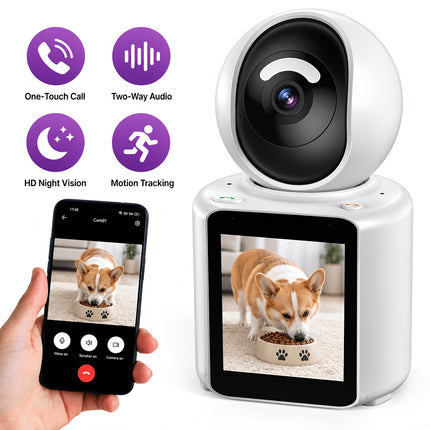 NKCCNUR Indoor Video Calling Wi-Fi Camera 355 Pan-Tilt 5MP Color Night Vision view 1