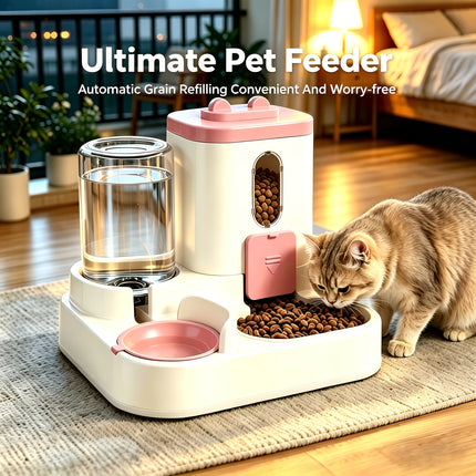 Cat Dog Automatic 2-in-1 Pet Feeder view 1