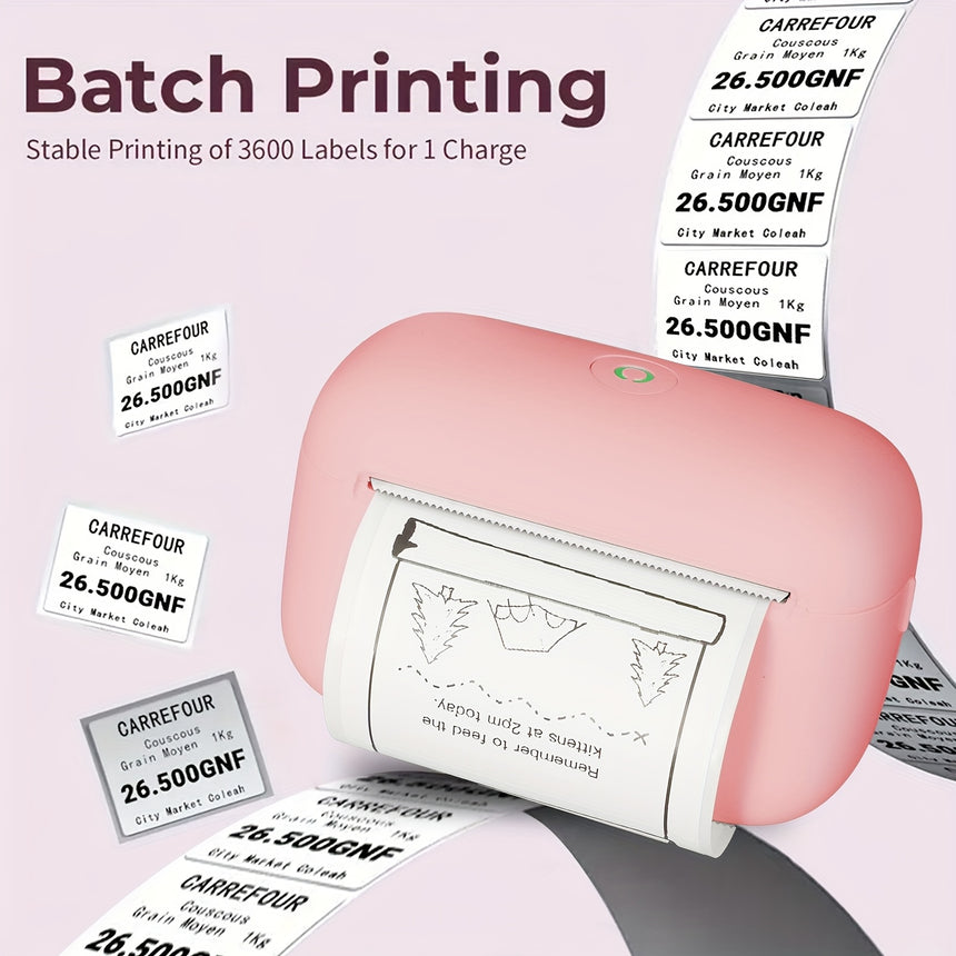 Inkless Portable Thermal Label Printer view 1