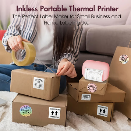 Inkless Portable Thermal Label Printer view 5