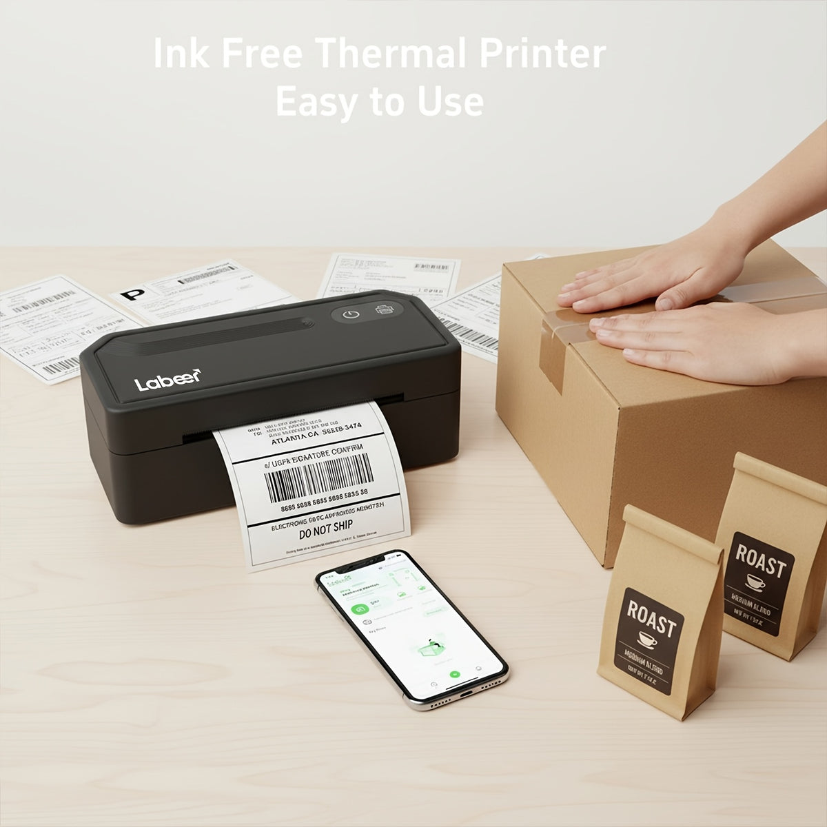 LABEER Desktop Shipping Label Printer view 4