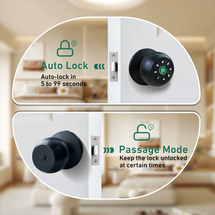 Fingerprint Smart Door Knob view 3