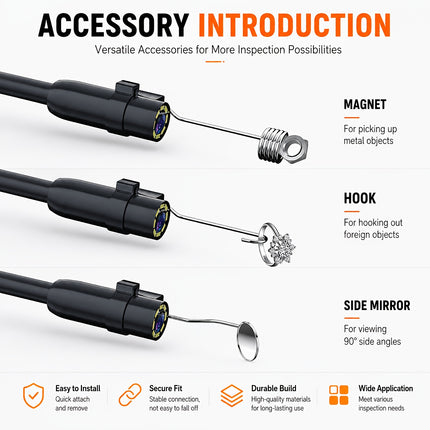 4.3-Inch Screen Endoscope Camera view 8