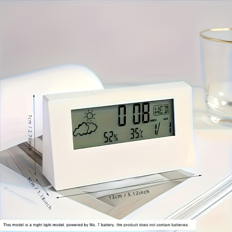 Modern Square Alarm Clock view 4