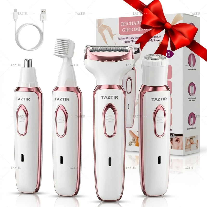 4-in-1 Electric Razor for Women Pink view 1