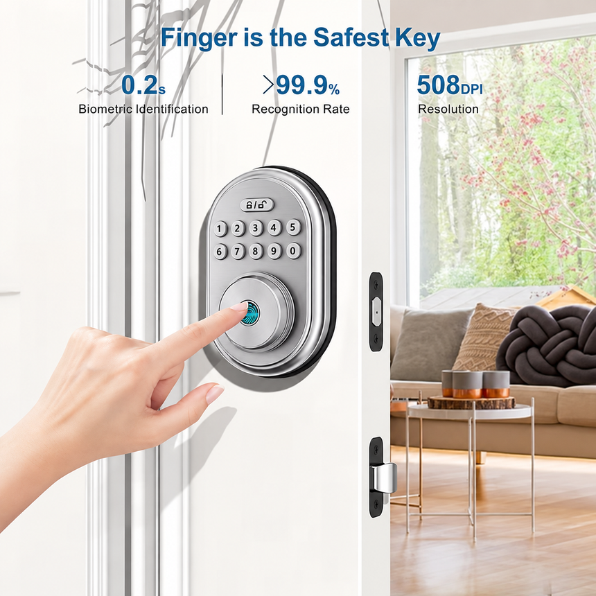 Smart Lock Deadbolt Keyless Entry Door Lock with Keypad — ODK05