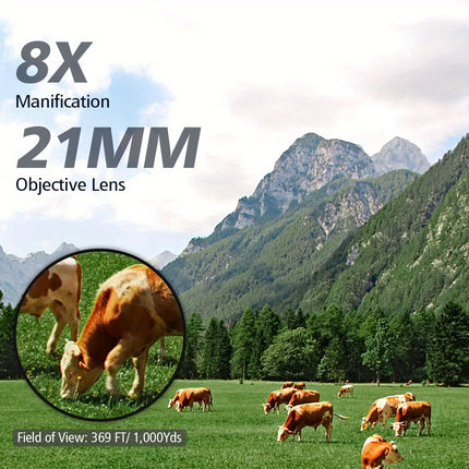8X21 Mini Pocket Binoculars view 3