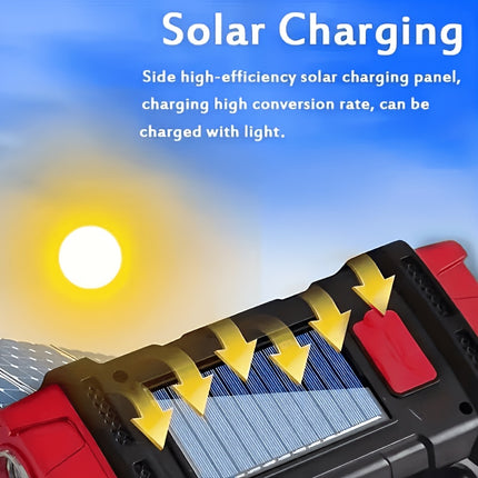 Solar USB Rechargeable LED Lantern Flashlight view 3