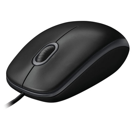 Logitech B100 Optical USB Mouse Black view 1