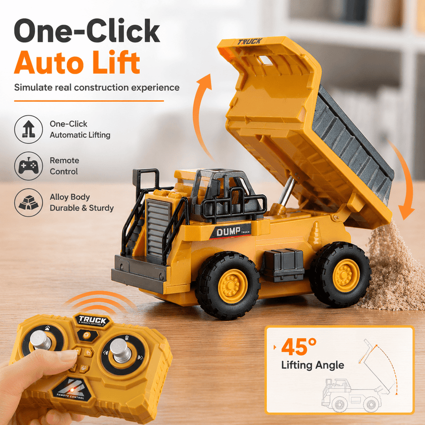 Alloy RC Dump Truck view 1