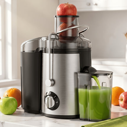 Fruit Vegetable Centrifugal Juicer 2-Speed 3 inch Wide Feed Chute view 1