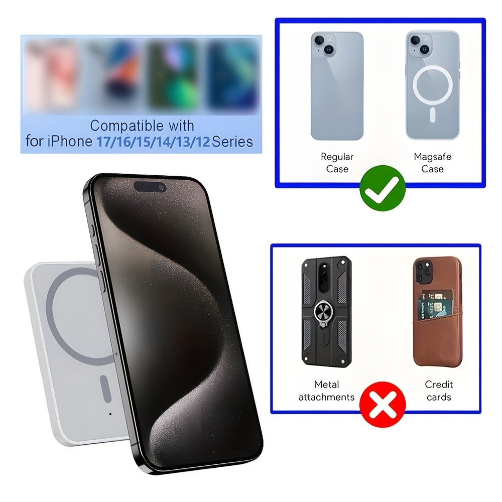 15W Magnetic Car Wireless Charger view 3