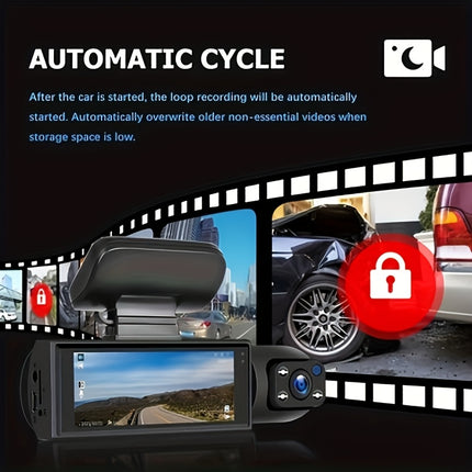 NAVITROEY Dual Camera Dash Cam view 2