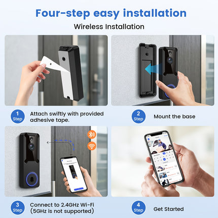 Smart Wireless Doorbell Camera System view 7