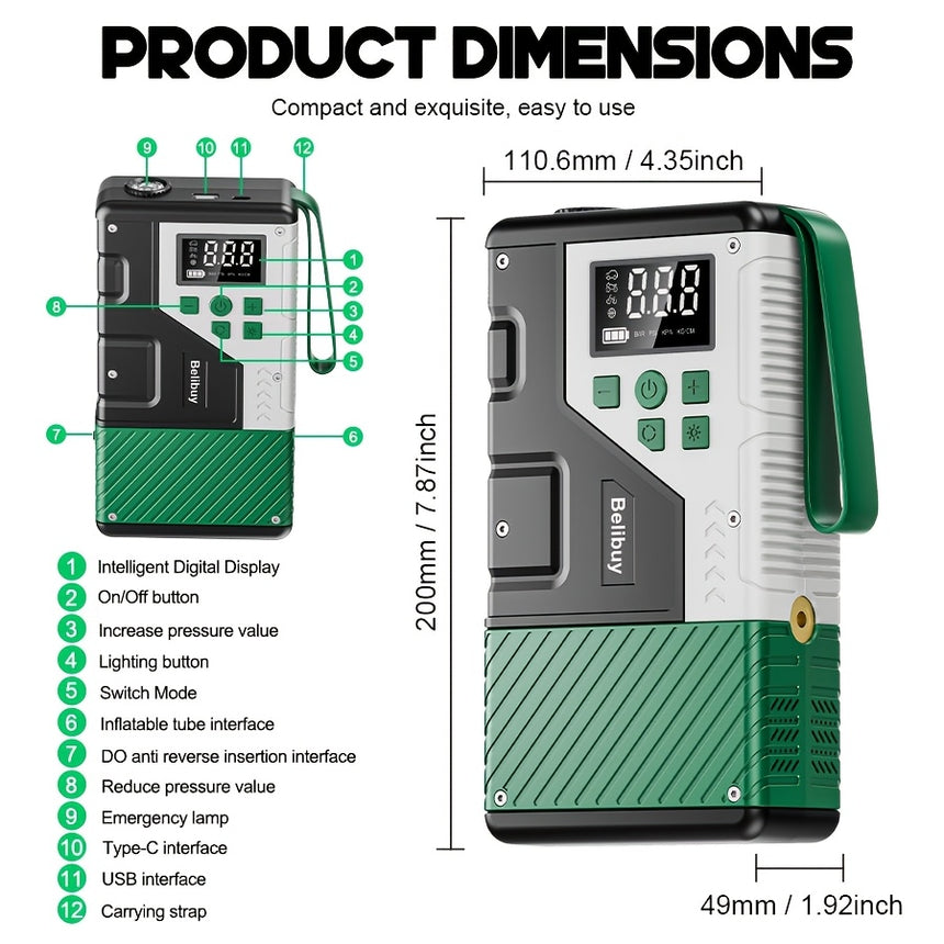 Portable Car Jump Starter view 2