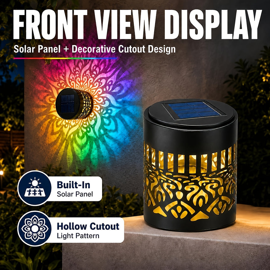 Outdoor Solar Mandala Table Lamp view 1