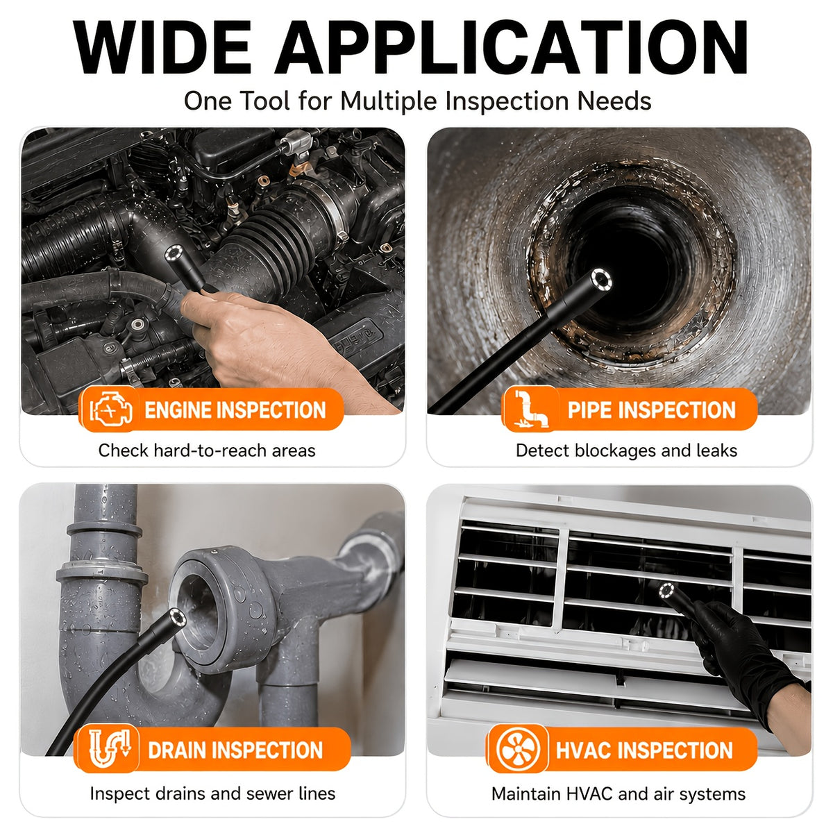 4.3-Inch Screen Endoscope Camera view 10