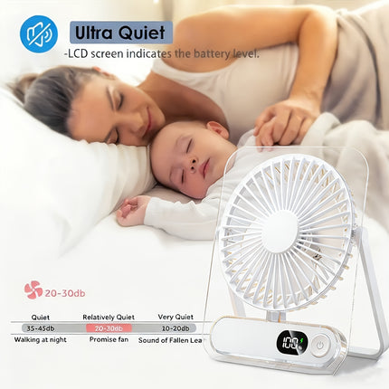 Portable USB Rechargeable Desk Fan view 5