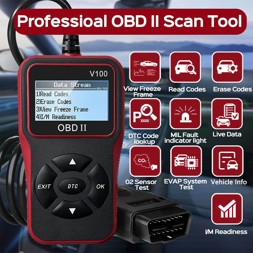 V100 OBD2 Scanner view 2
