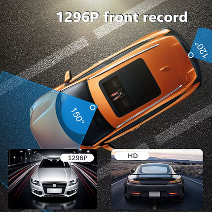 1080P HD Front and Cabin Dual-Camera Dash Cam
