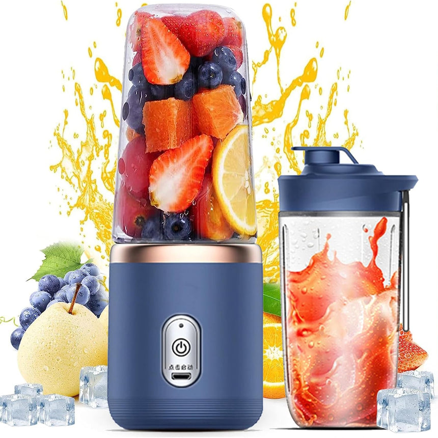 Mini Blender Bottle with Travel Cup - Smoothie Juice Shake Maker
