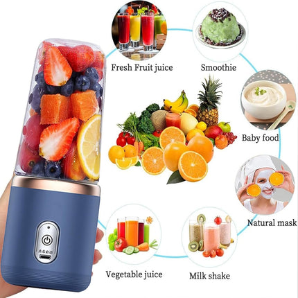 Mini Blender Bottle with Travel Cup - Smoothie Juice Shake Maker
