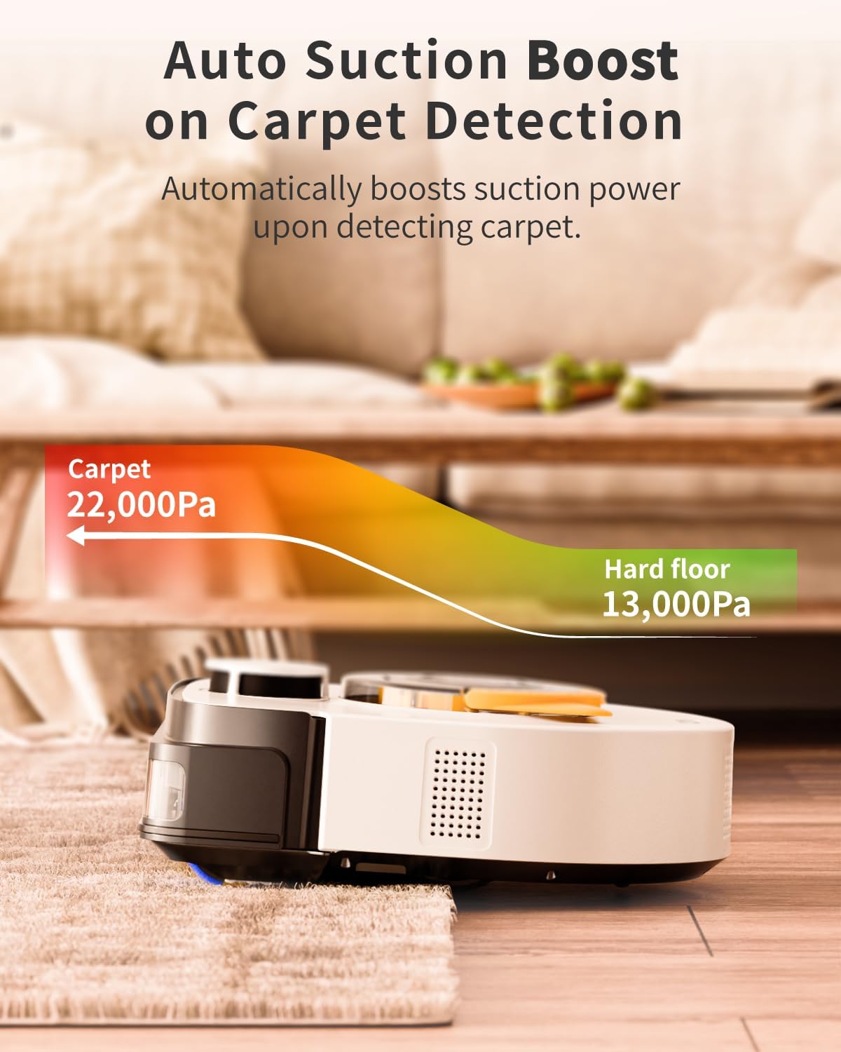 UBPET V10 Robot Vacuum Cleaner – 22,000Pa Ultra-Strong Suction