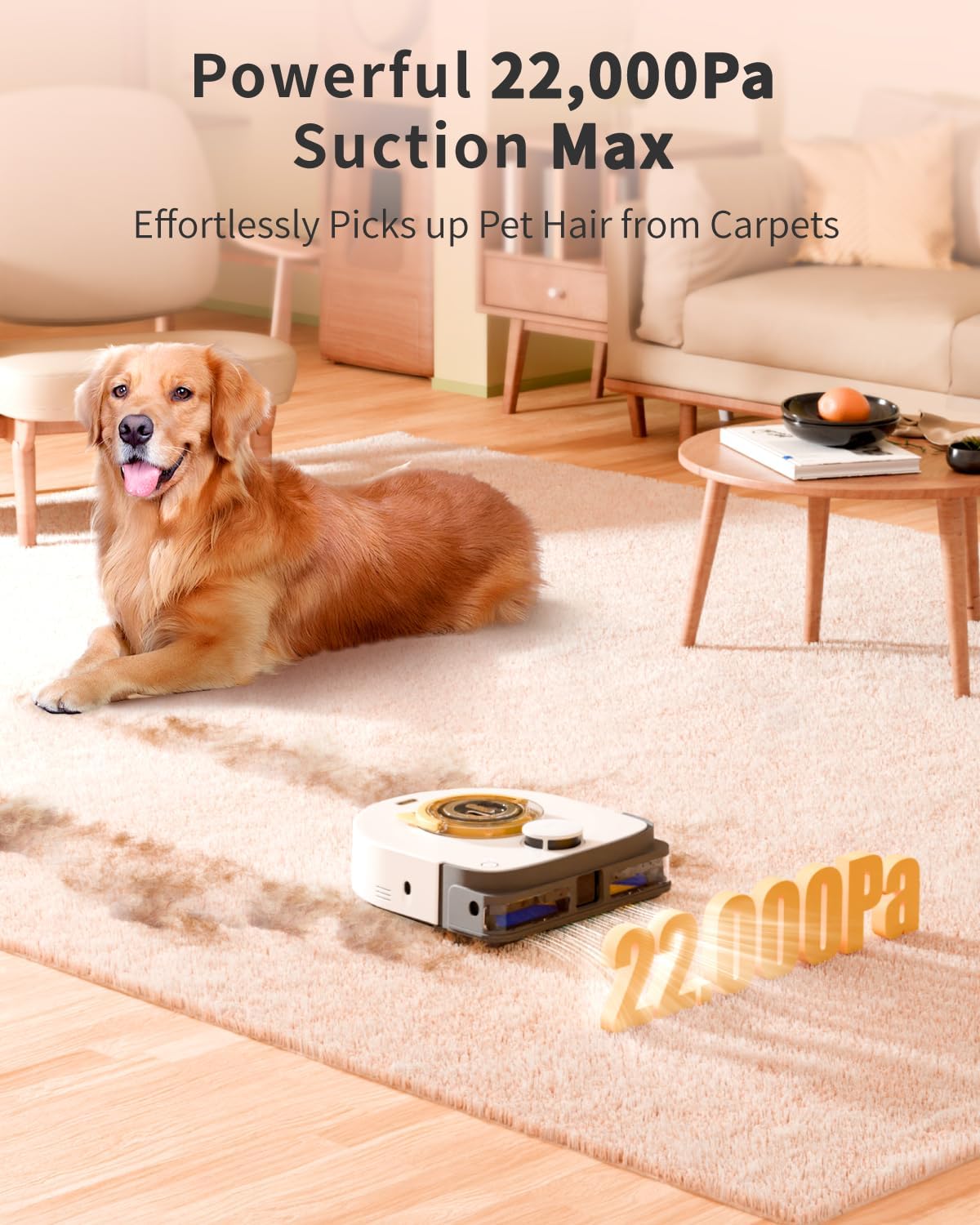 UBPET V10 Robot Vacuum Cleaner – 22,000Pa Ultra-Strong Suction