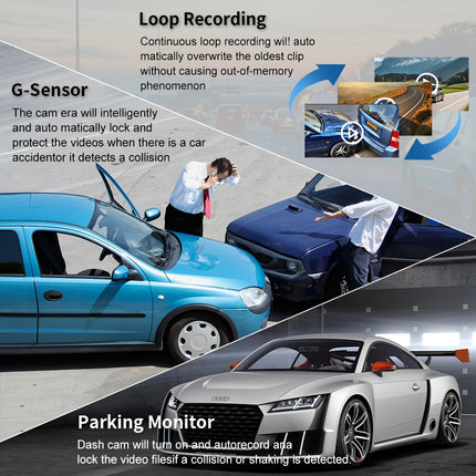 1080P dual-camera dash cam