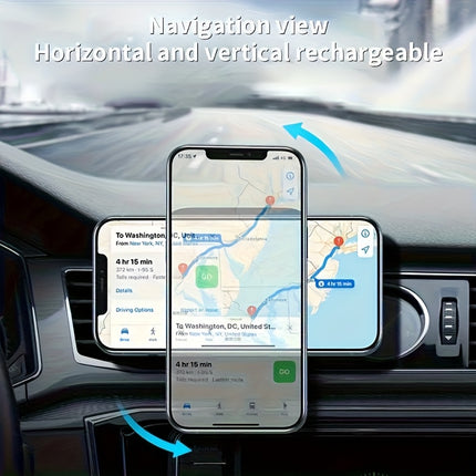 15W Magnetic Car Wireless Charger view 4