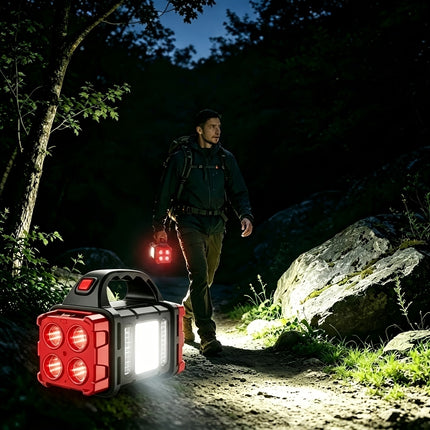 Solar USB Rechargeable LED Lantern Flashlight view 2