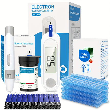 Blood Glucose Monitor Kit 50 Strips 50 Lancets No Coding Travel Size view 1