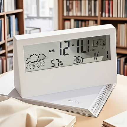 Modern Square Alarm Clock view 3