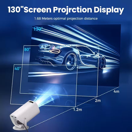 Mini Projector with WiFi 6 and BT 5.2