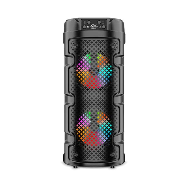 SING-E ZQS4271 Bluetooth 5.0 Portable Party Speaker Dual 4" RGB Lights