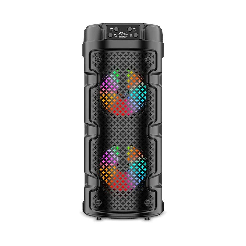 SING-E ZQS4271 Bluetooth 5.0 Portable Party Speaker Dual 4" RGB Lights