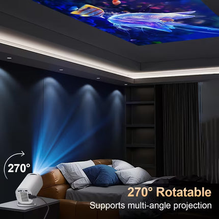 Mini Projector with WiFi 6 and BT 5.2