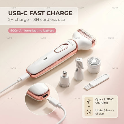 4-in-1 Electric Razor for Women Pink view 7