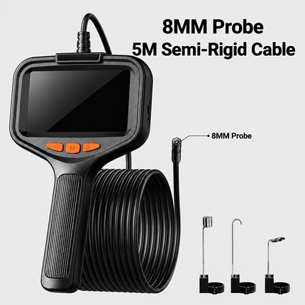4.3-Inch Screen Endoscope Camera 8mm IP67 Probe view 1