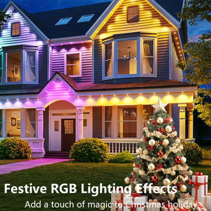 50FT RGB Permanent Outdoor Eaves Lights view 6