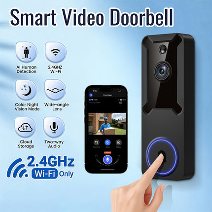 Smart Wireless Doorbell Camera System view 8