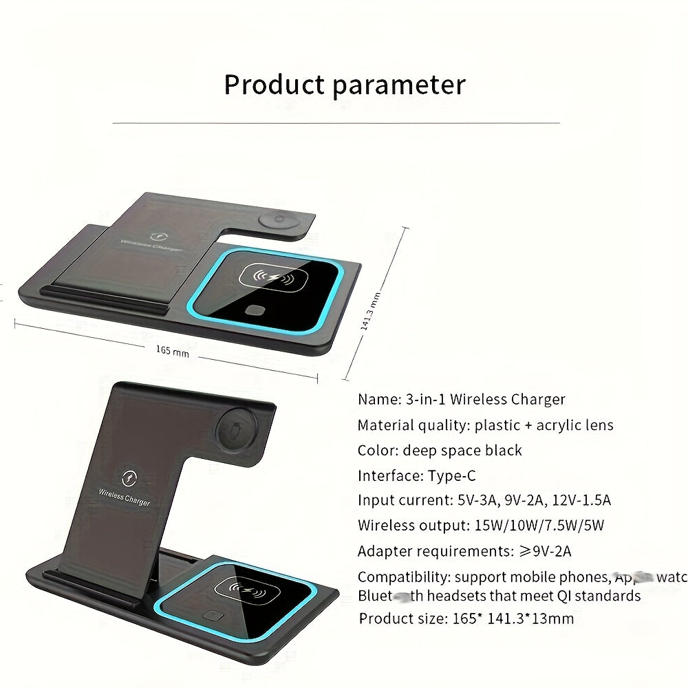 3-in-1 Wireless Charger Stand view 8
