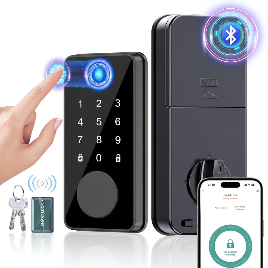 Smart Fingerprint Door Lock Tuya Gateway Compatible view 1