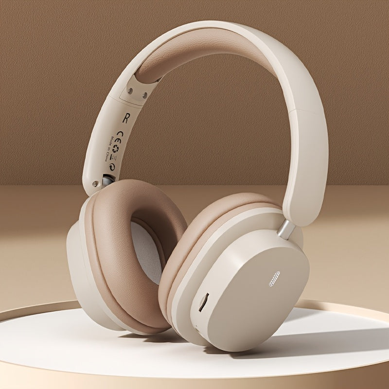 Stylish Wireless Headphones Khaki Color view 1
