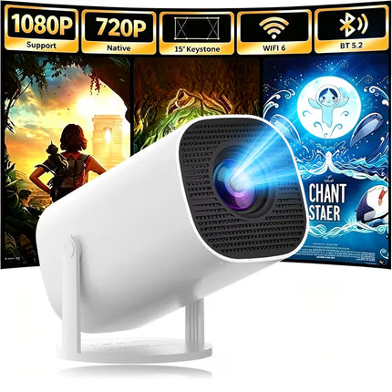 Mini Projector with WiFi 6 and BT 5.2